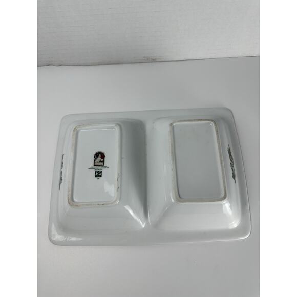 PS Portmeirion Studios Susan Winget "A Christmas Story" Divided Serving Dish - Picture 8 of 8